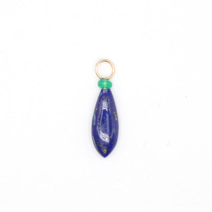 Lapis Lazuli and Opal Gemstone Charm