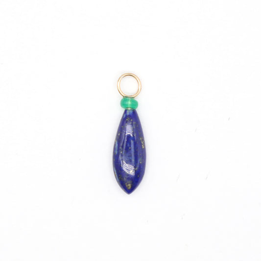 Lapis Lazuli and Opal Gemstone Charm