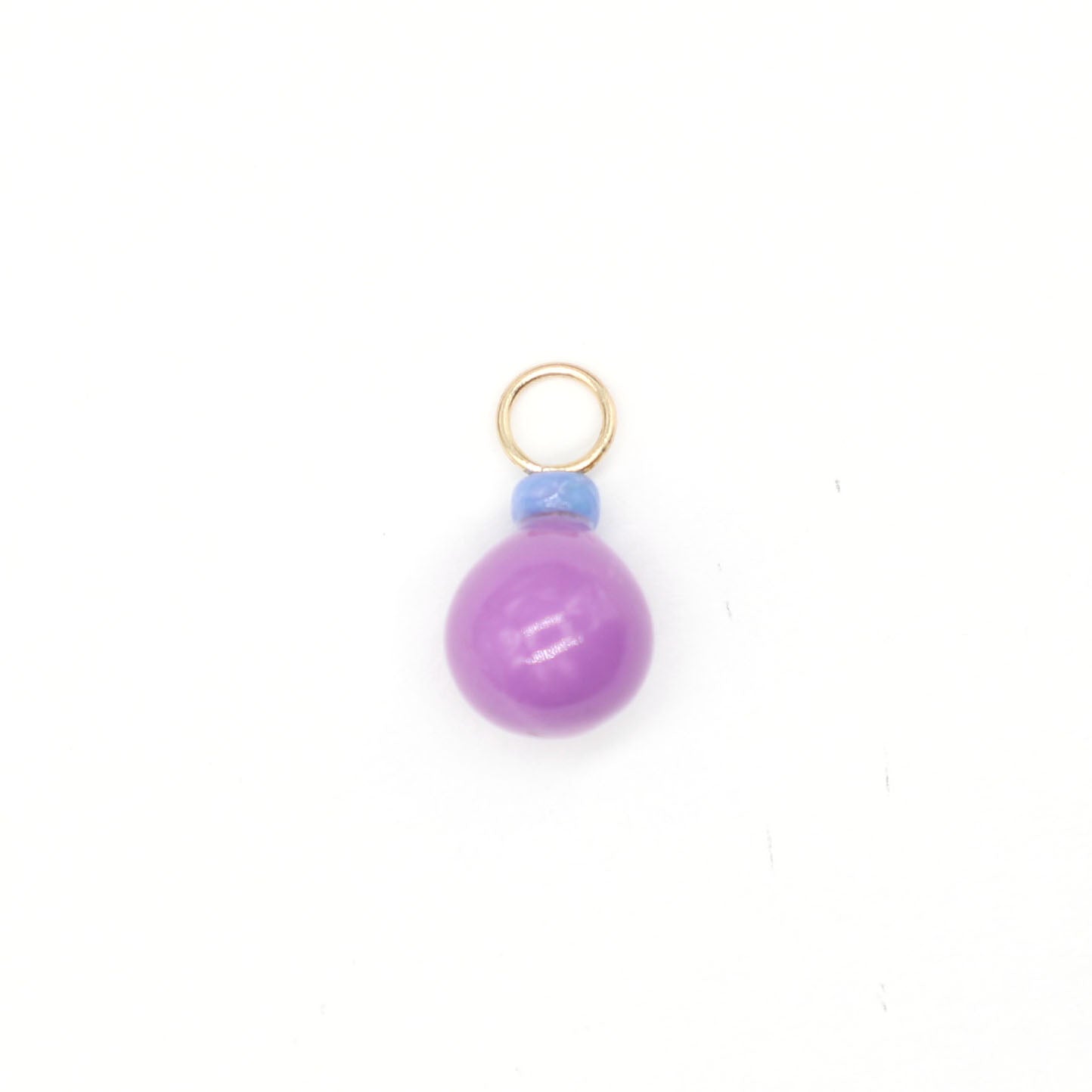 Phosphosiderite and Opal Gemstone Drop Charm