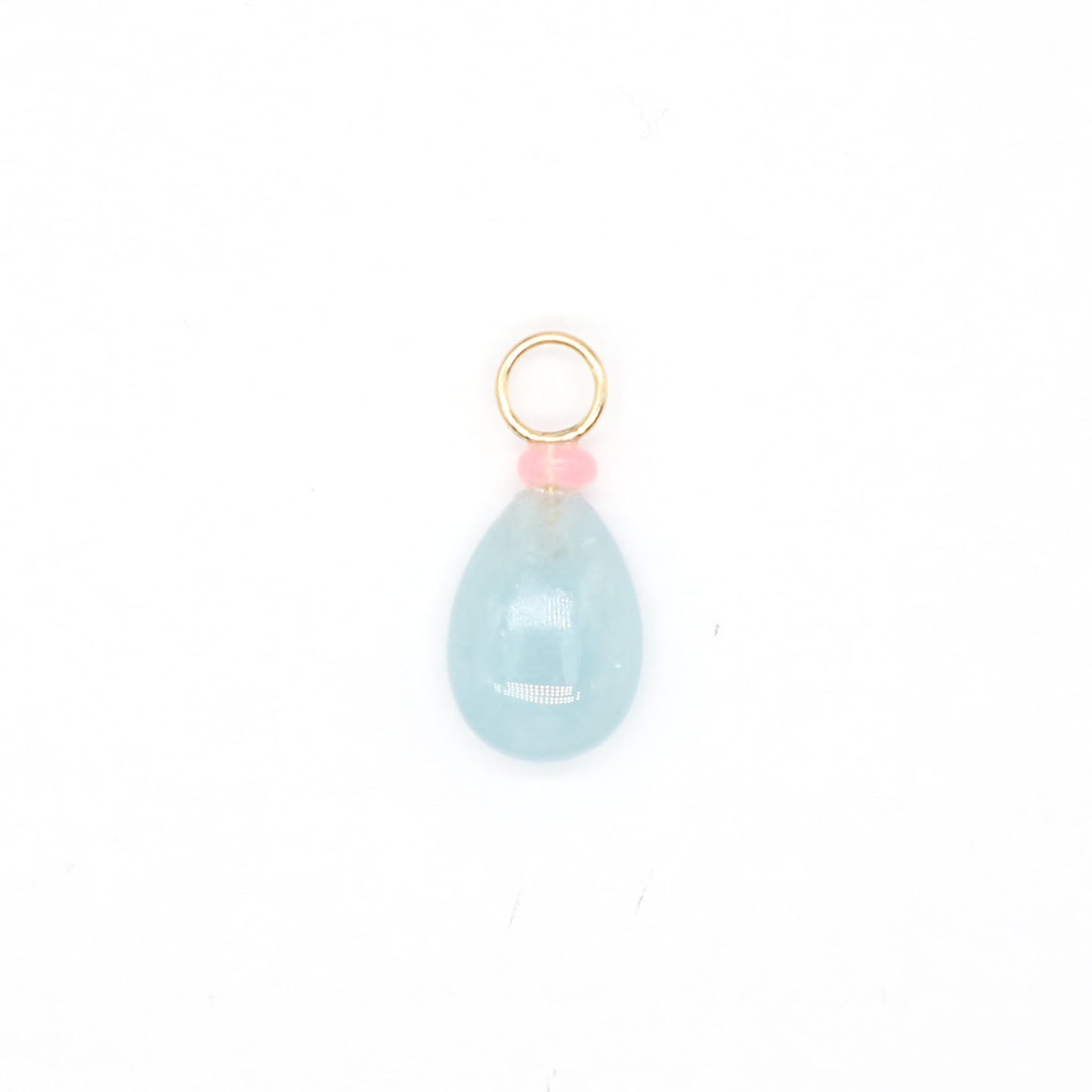 Aquamarine and Opal Gemstone Charm