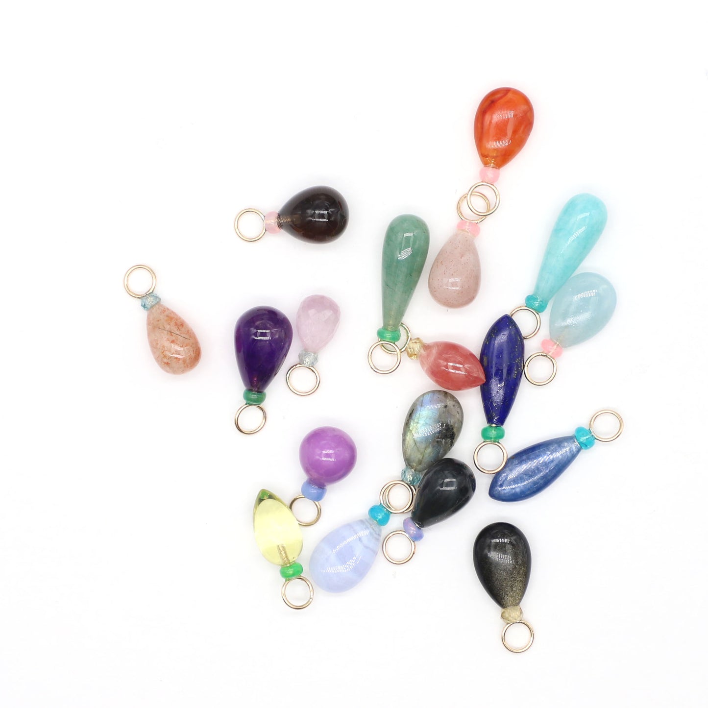 Lapis Lazuli and Opal Gemstone Charm