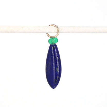 Lapis Lazuli and Opal Gemstone Charm