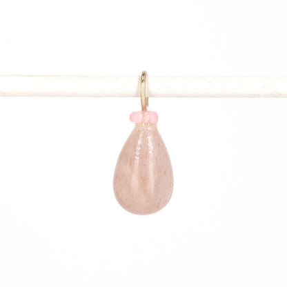 Pink Moonstone and Opal Gemstone Charm