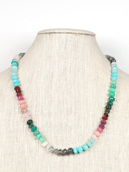 Coral Sea Gemstone Beaded Necklace