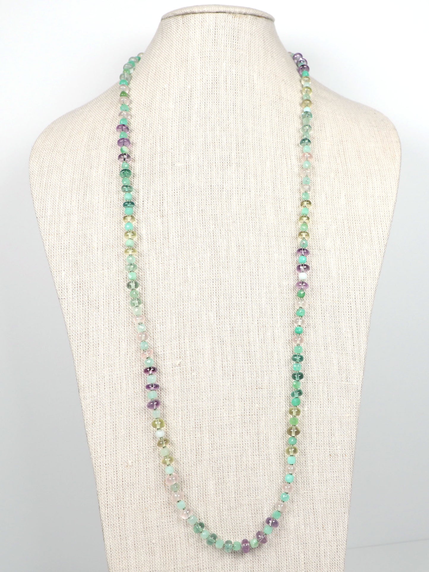 Dewy Daylight Gemstone Beaded Necklace