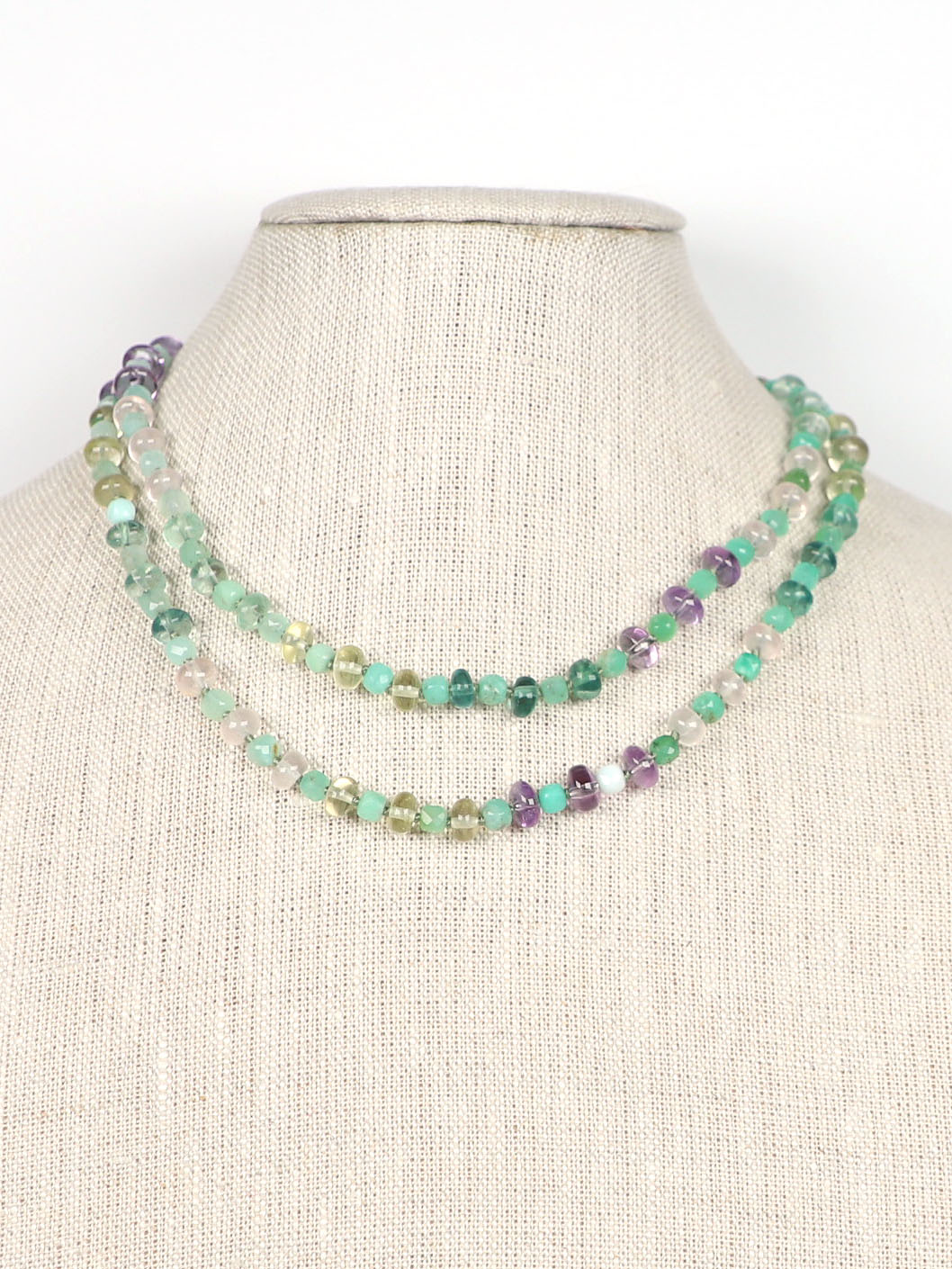 Dewy Daylight Gemstone Beaded Necklace