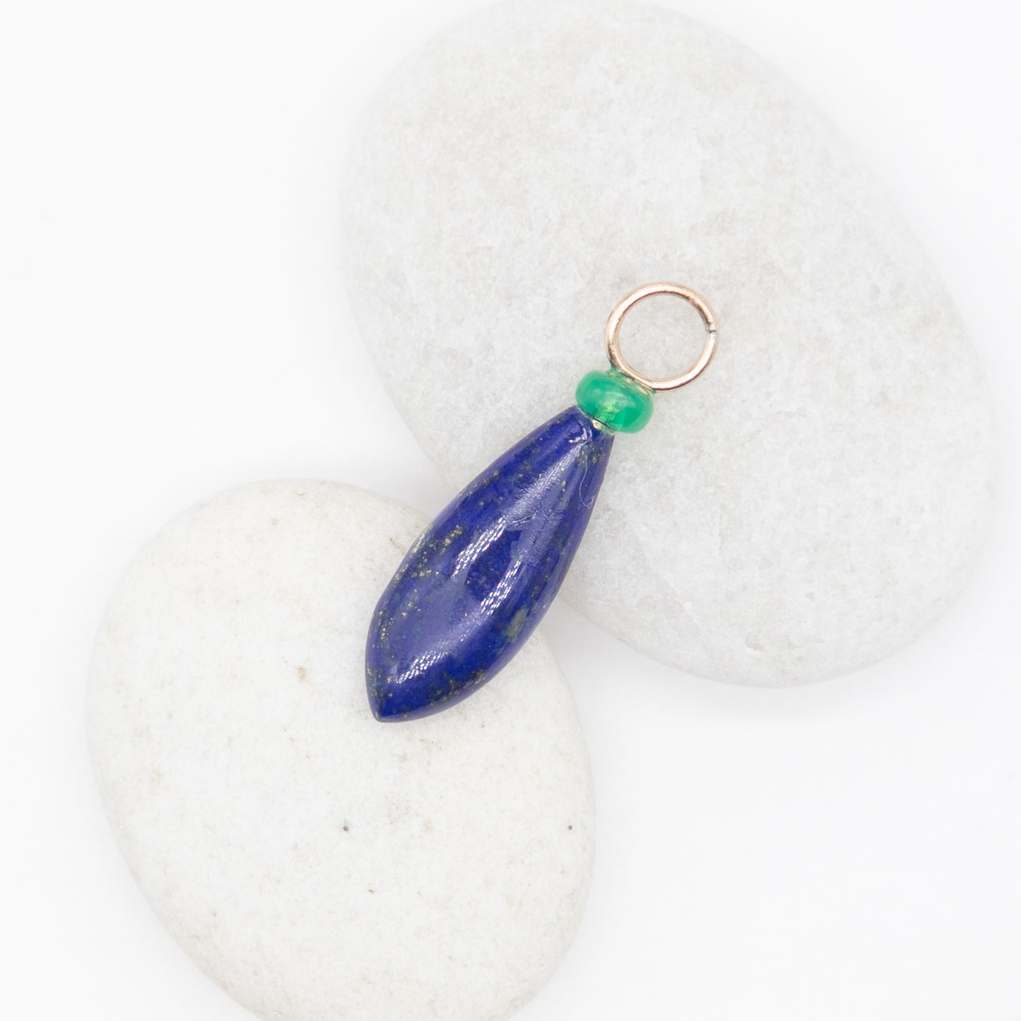 Lapis Lazuli and Opal Gemstone Charm