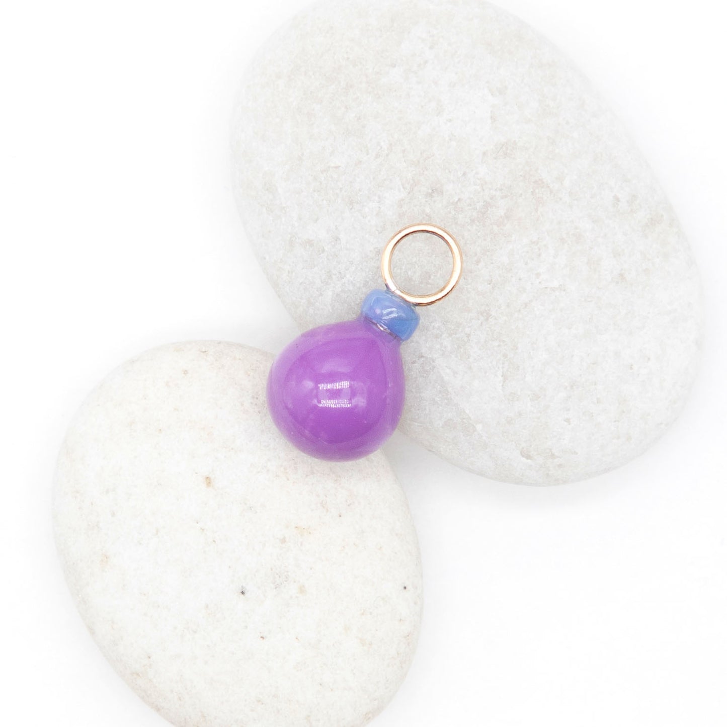 Phosphosiderite and Opal Gemstone Drop Charm