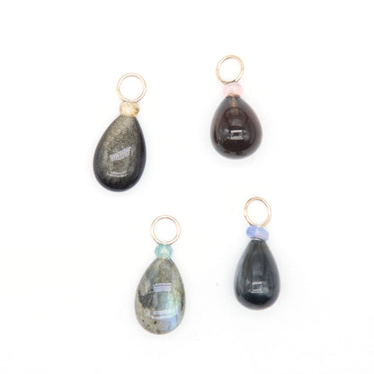 Toad Eye and Opal Gemstone Charm