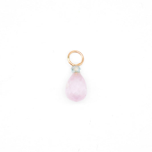 Kunzite and Zircon Gemstone Charm