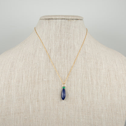 Lapis Lazuli and Opal Gemstone Charm