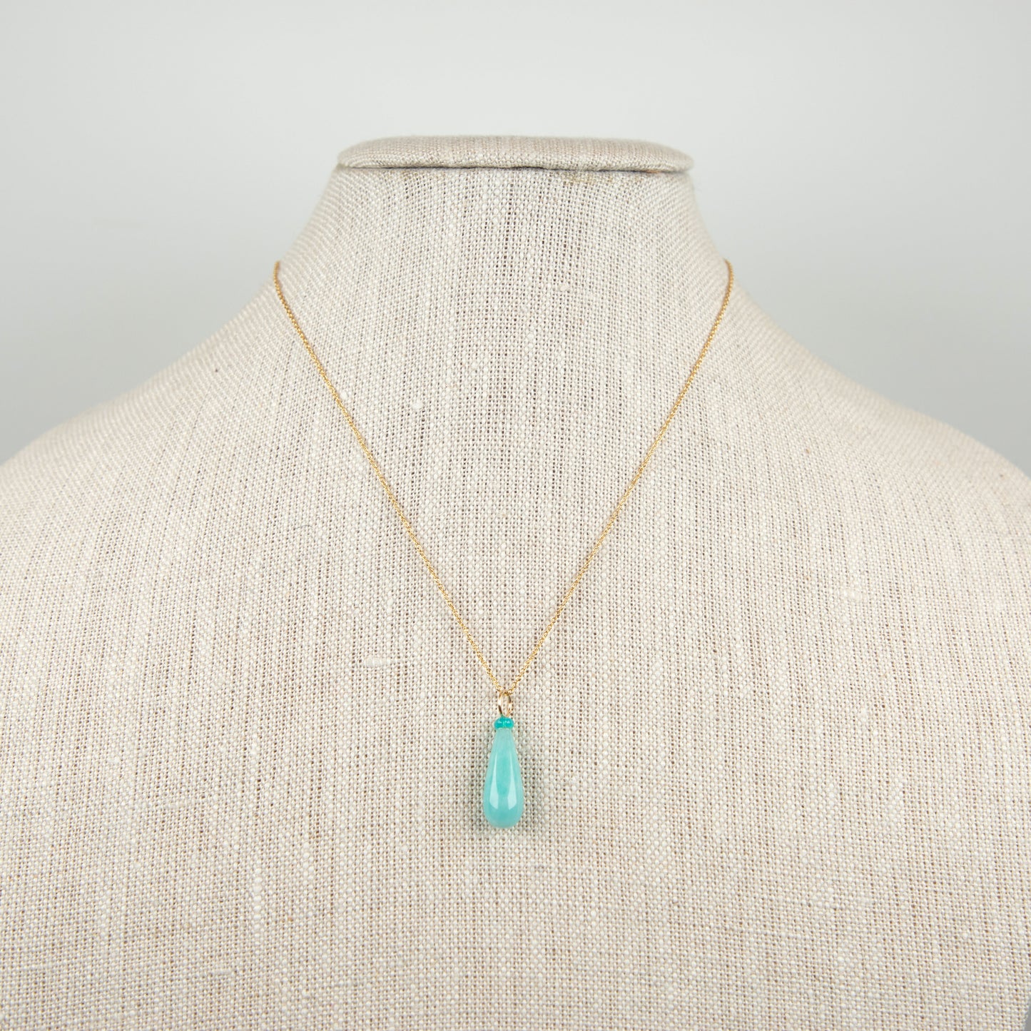 Amazonite and Opal Gemstone Charm