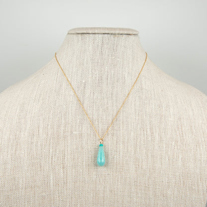 Amazonite and Opal Gemstone Charm