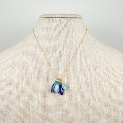 Amazonite and Opal Gemstone Charm