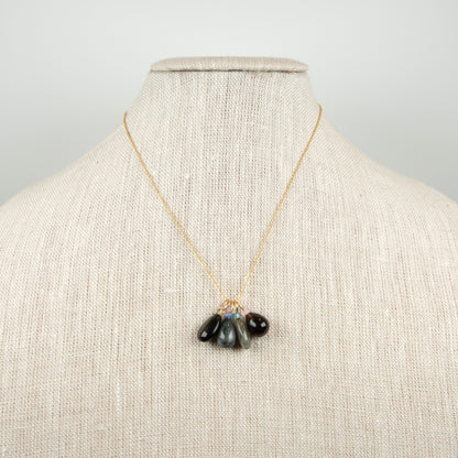 Toad Eye and Opal Gemstone Charm