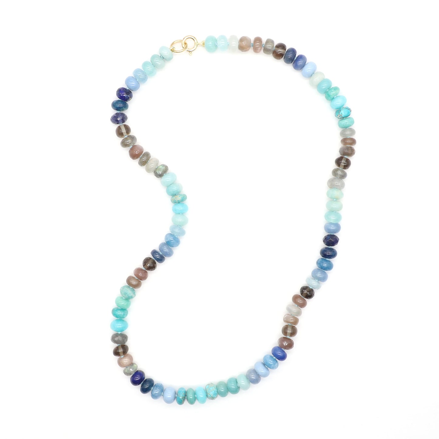Sky Burst Gemstone Beaded Necklace—Water Element for Cancer, Scorpio and Pisces