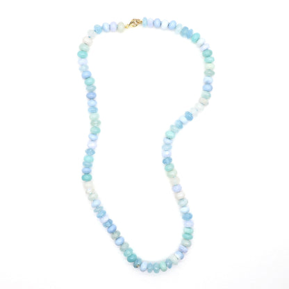 Pale Pool Gemstone Beaded Necklace