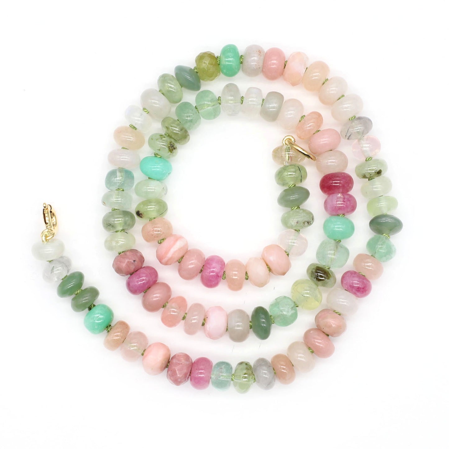 Spring Buds Gemstone Beaded Necklace