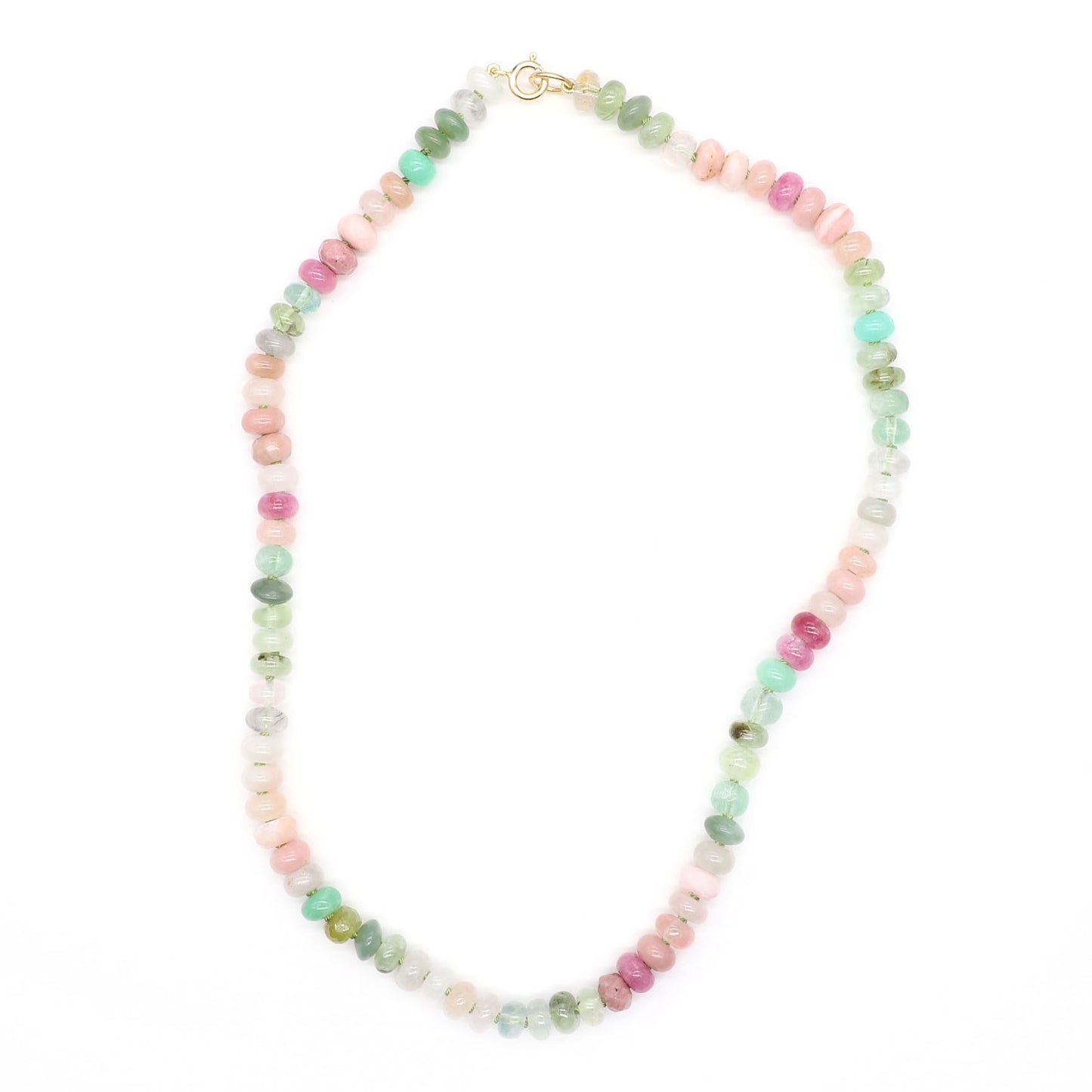 Spring Buds Gemstone Beaded Necklace