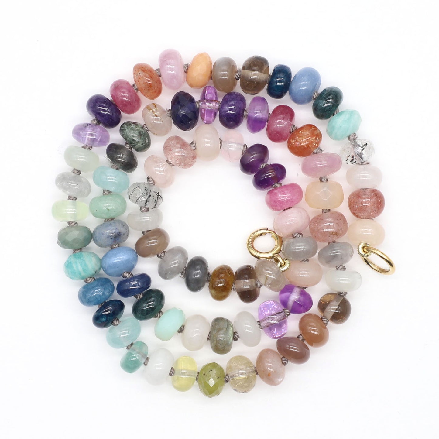 Secret Garden Gemstone Beaded Necklace—Water Element for Cancer, Scorpio and Pisces