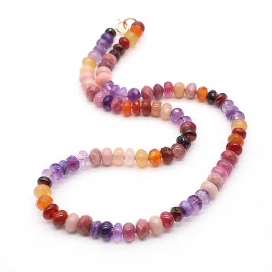 Evening Sky Gemstone Beaded Necklace