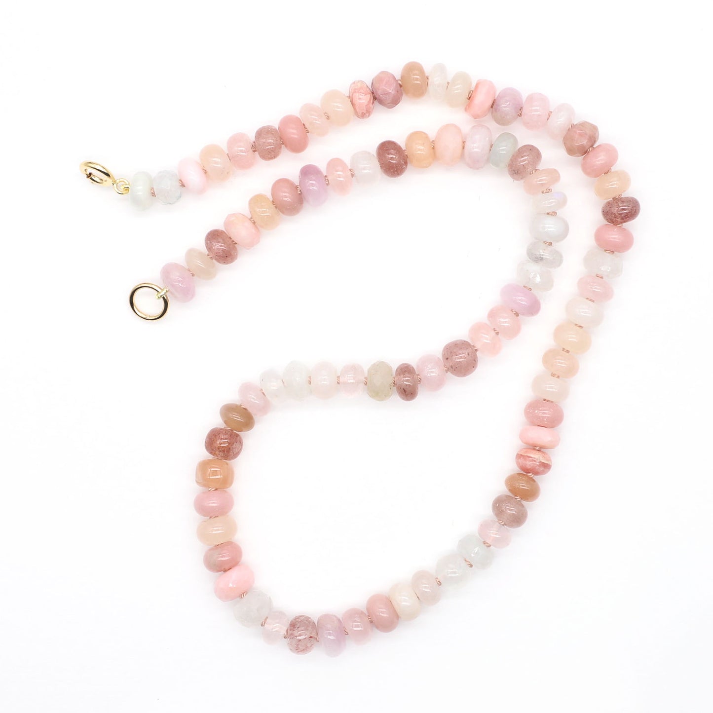 Summer Dawn Gemstone Beaded Necklace—Fire Element for Aires, Leo and Sagittarius