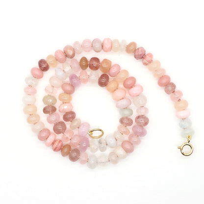 Summer Dawn Gemstone Beaded Necklace—Fire Element for Aires, Leo and Sagittarius