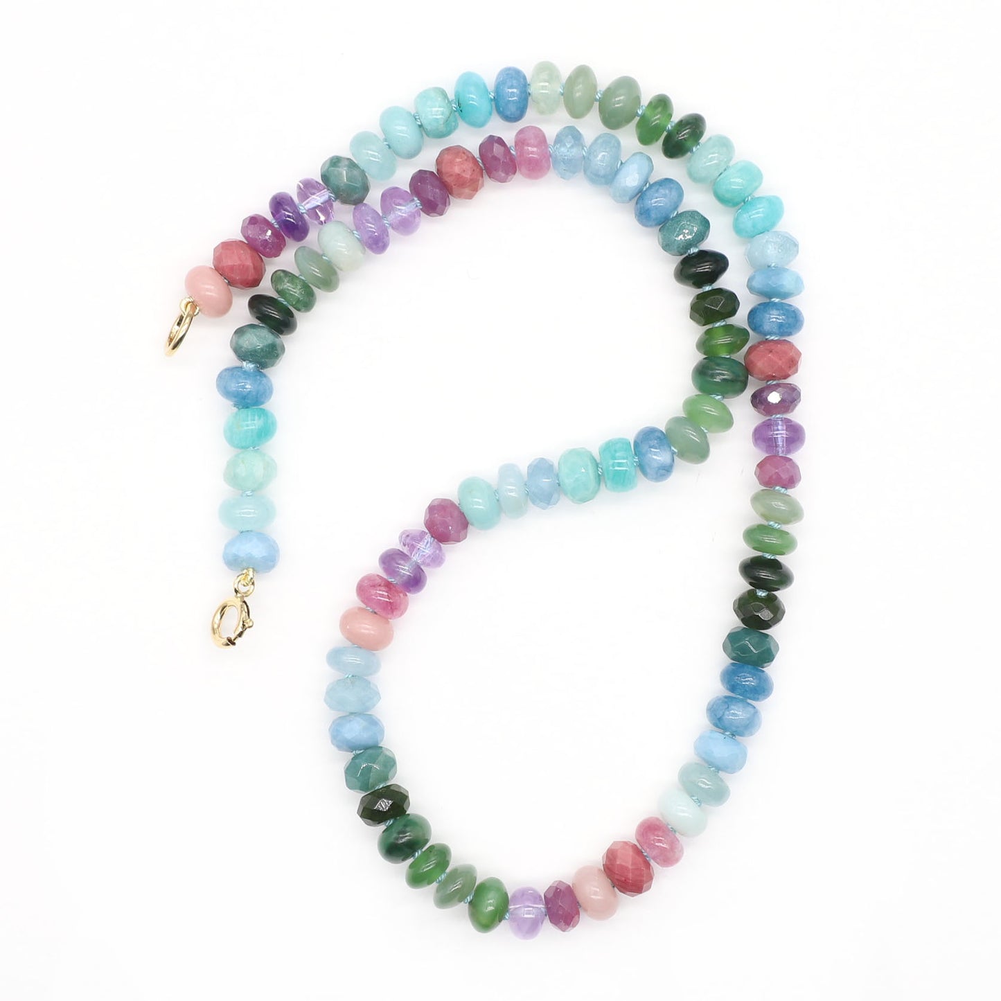 Spring Shadows Gemstone Beaded Necklace
