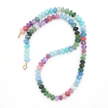 Spring Shadows Gemstone Beaded Necklace