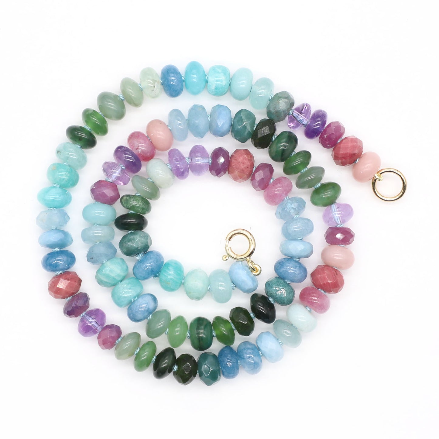 Spring Shadows Gemstone Beaded Necklace