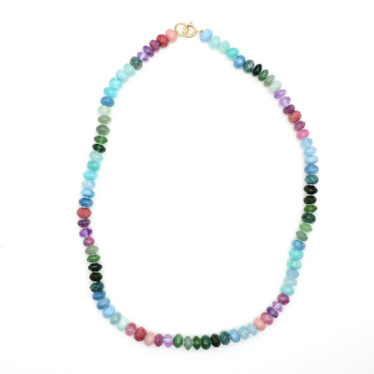 Spring Shadows Gemstone Beaded Necklace