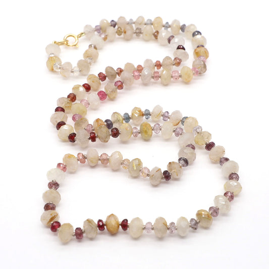 Sandy Twilight Gemstone Beaded Necklace