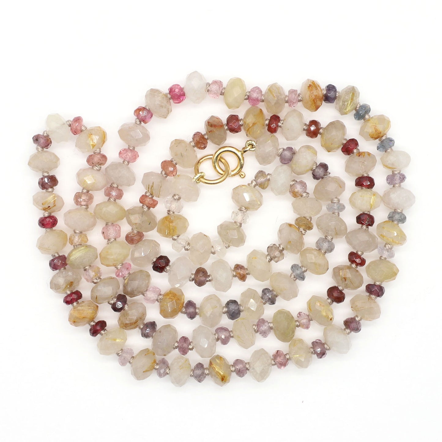 Sandy Twilight Gemstone Beaded Necklace