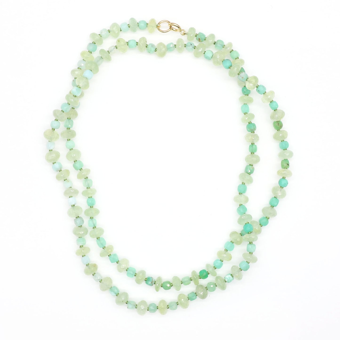 Moss Daylight Gemstone Beaded Necklace