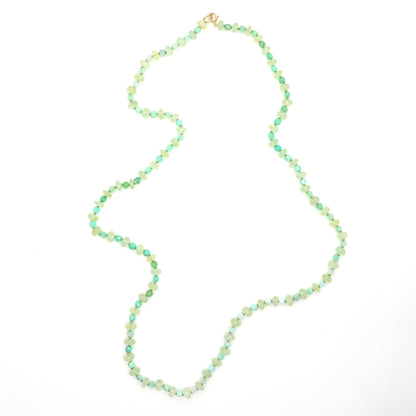 Moss Daylight Gemstone Beaded Necklace