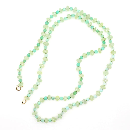 Moss Daylight Gemstone Beaded Necklace