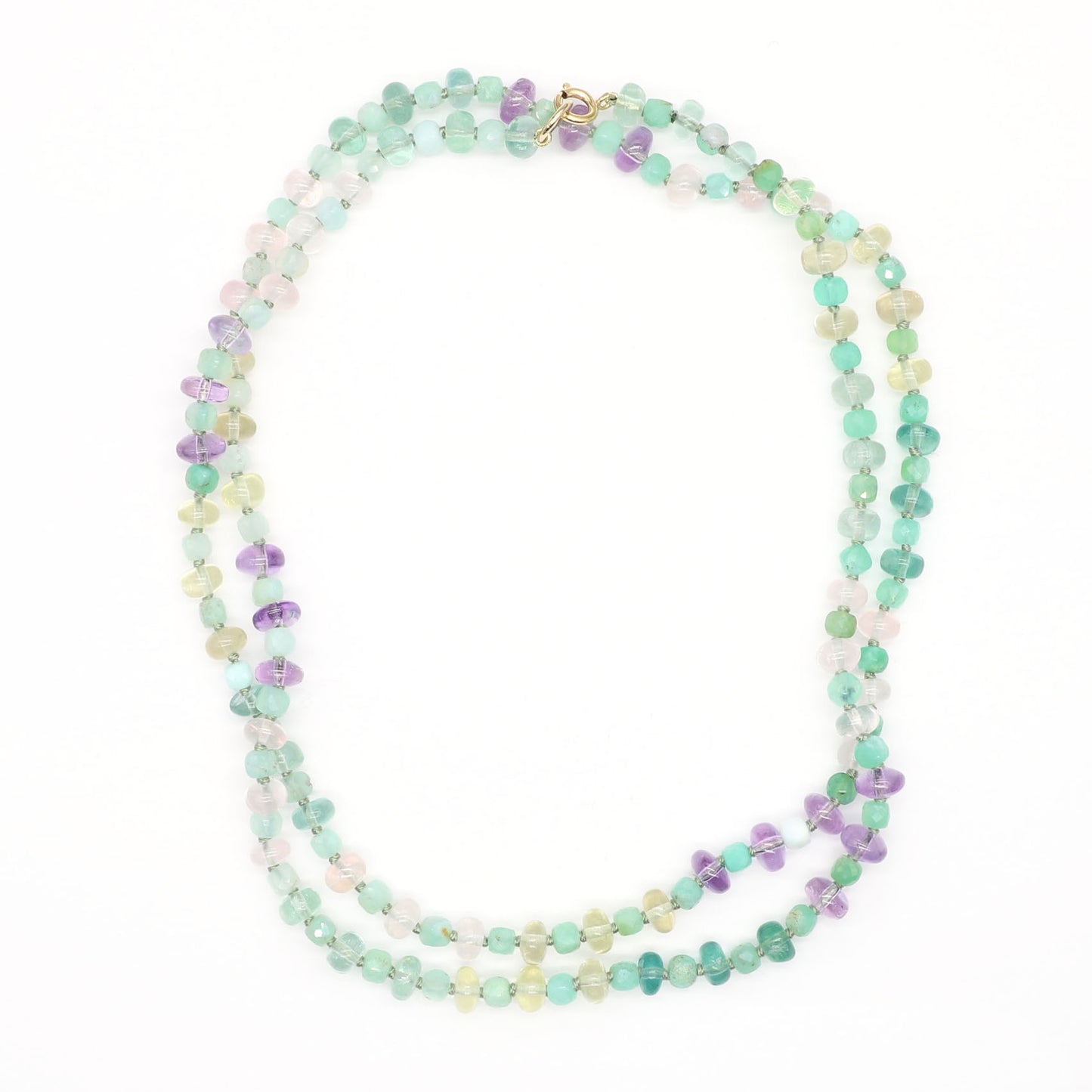 Dewy Daylight Gemstone Beaded Necklace