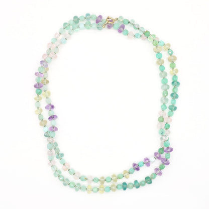 Dewy Daylight Gemstone Beaded Necklace