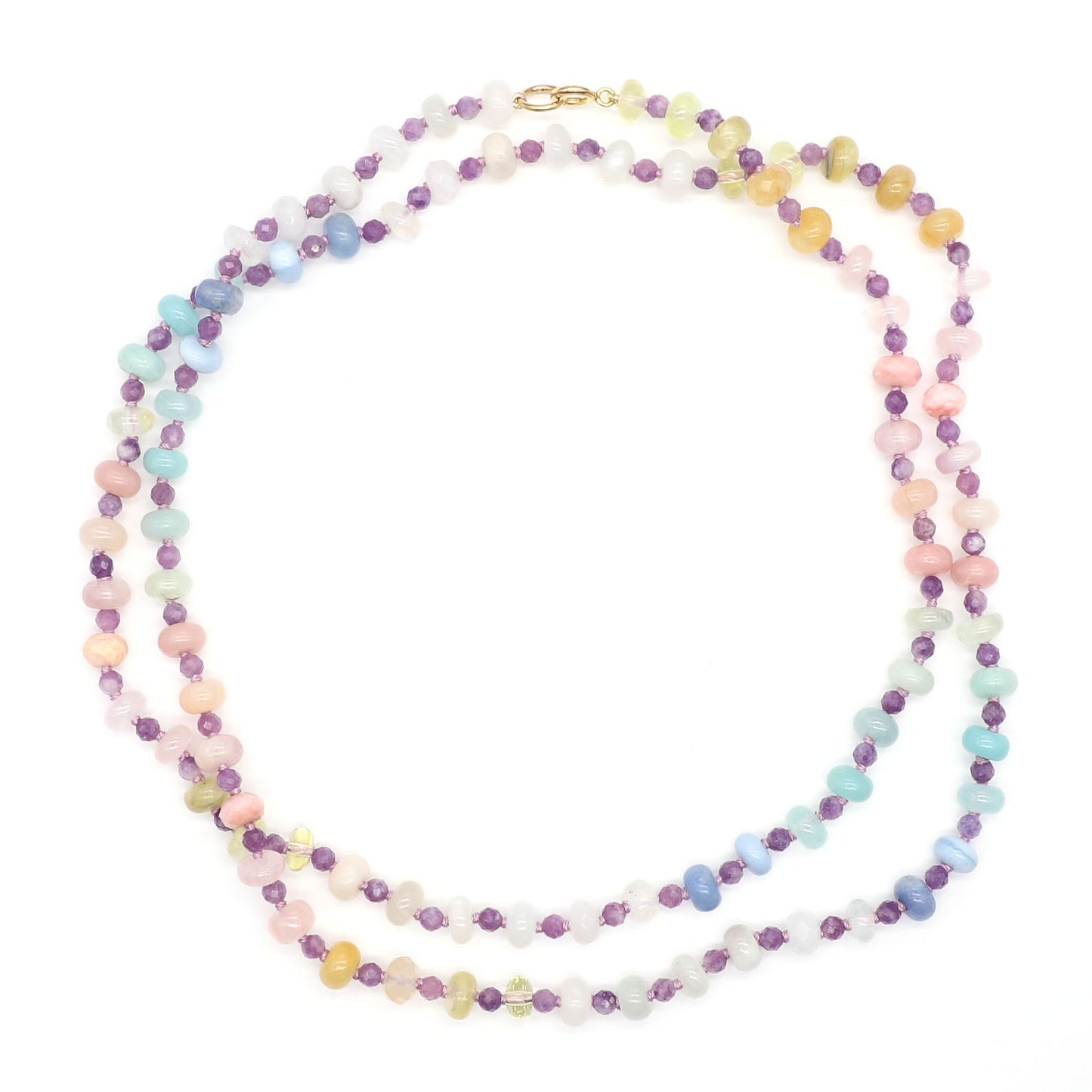 Gentle Aurora Gemstone Beaded Necklace