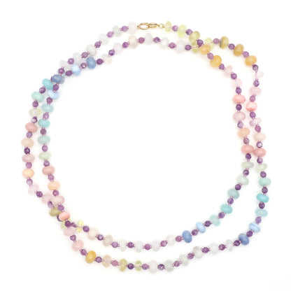 Gentle Aurora Gemstone Beaded Necklace