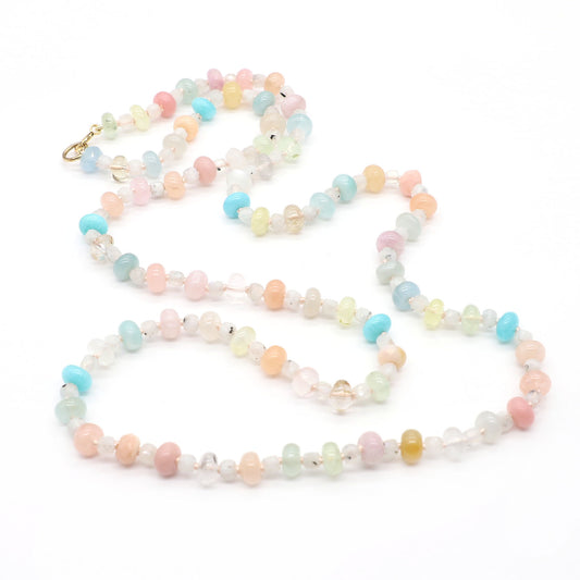 Sky Dawn Gemstone Beaded Necklace