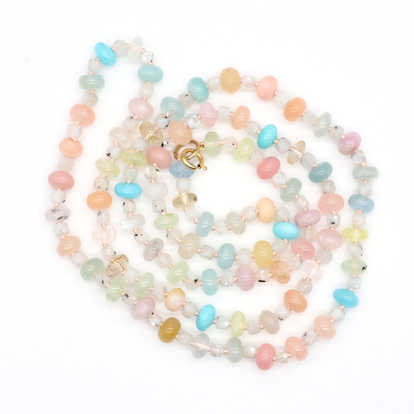 Sky Dawn Gemstone Beaded Necklace