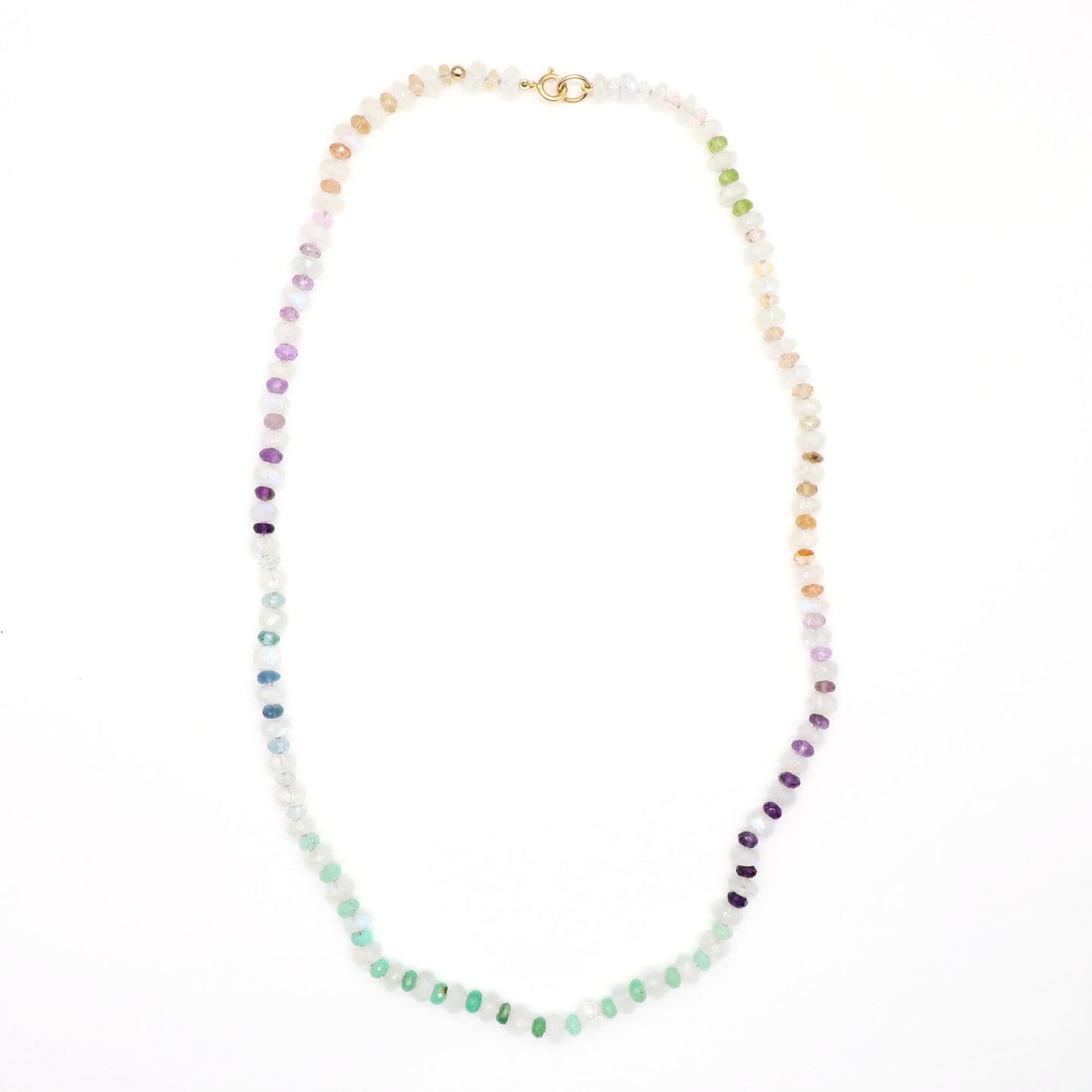 Misty Dawn Gemstone Beaded Necklace