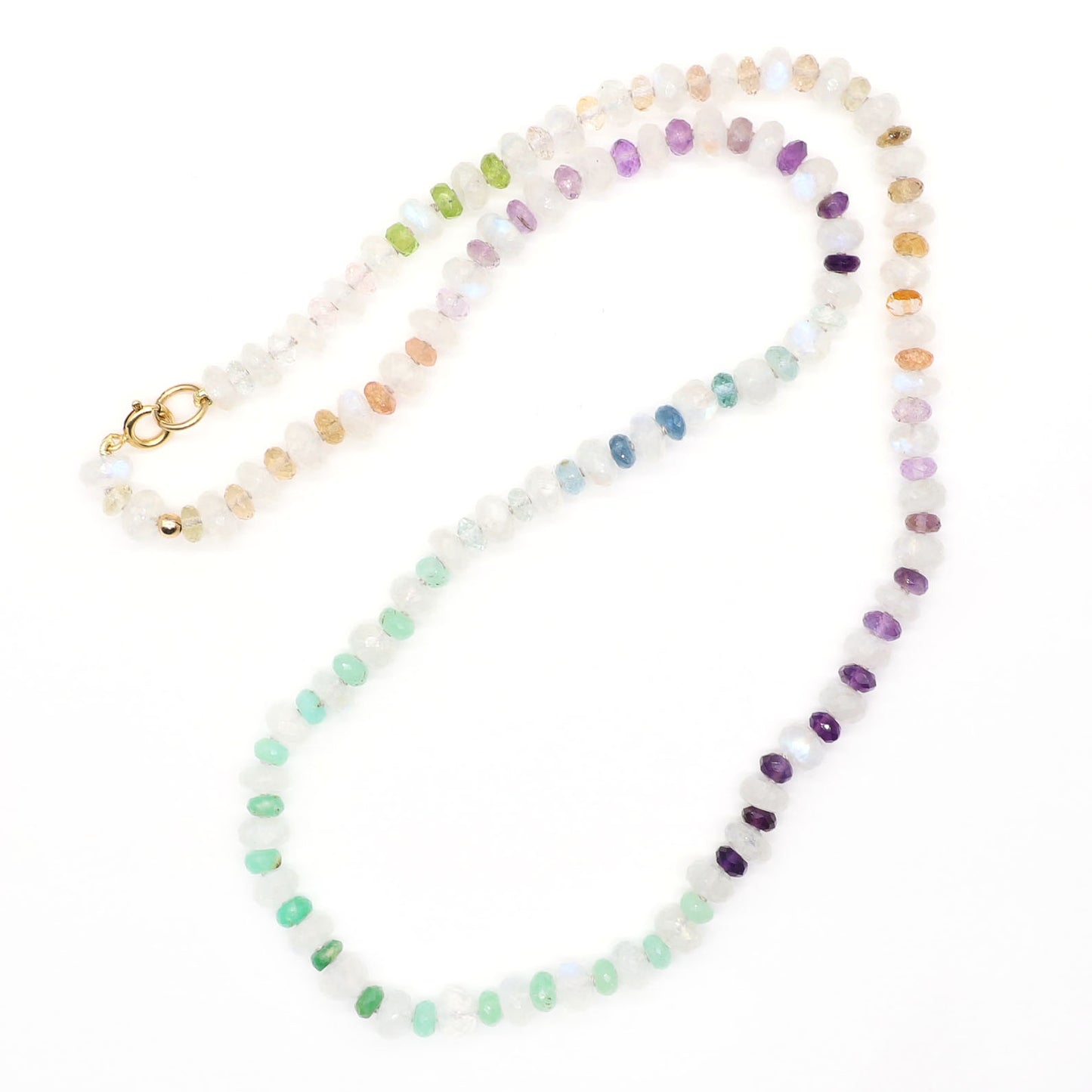 Misty Dawn Gemstone Beaded Necklace