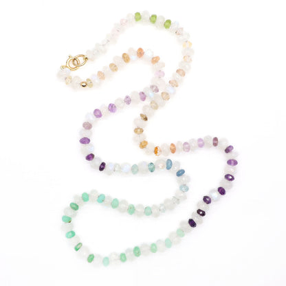 Misty Dawn Gemstone Beaded Necklace
