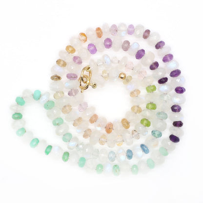 Misty Dawn Gemstone Beaded Necklace