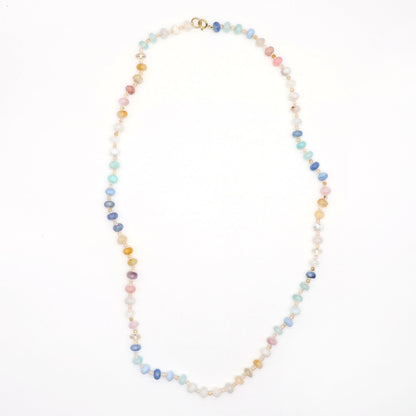 Ethereal Aurora Gemstone Beaded Necklace