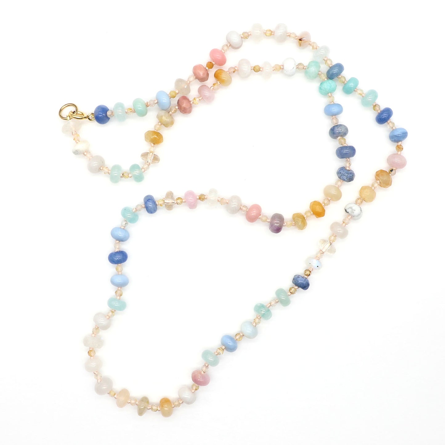 Ethereal Aurora Gemstone Beaded Necklace