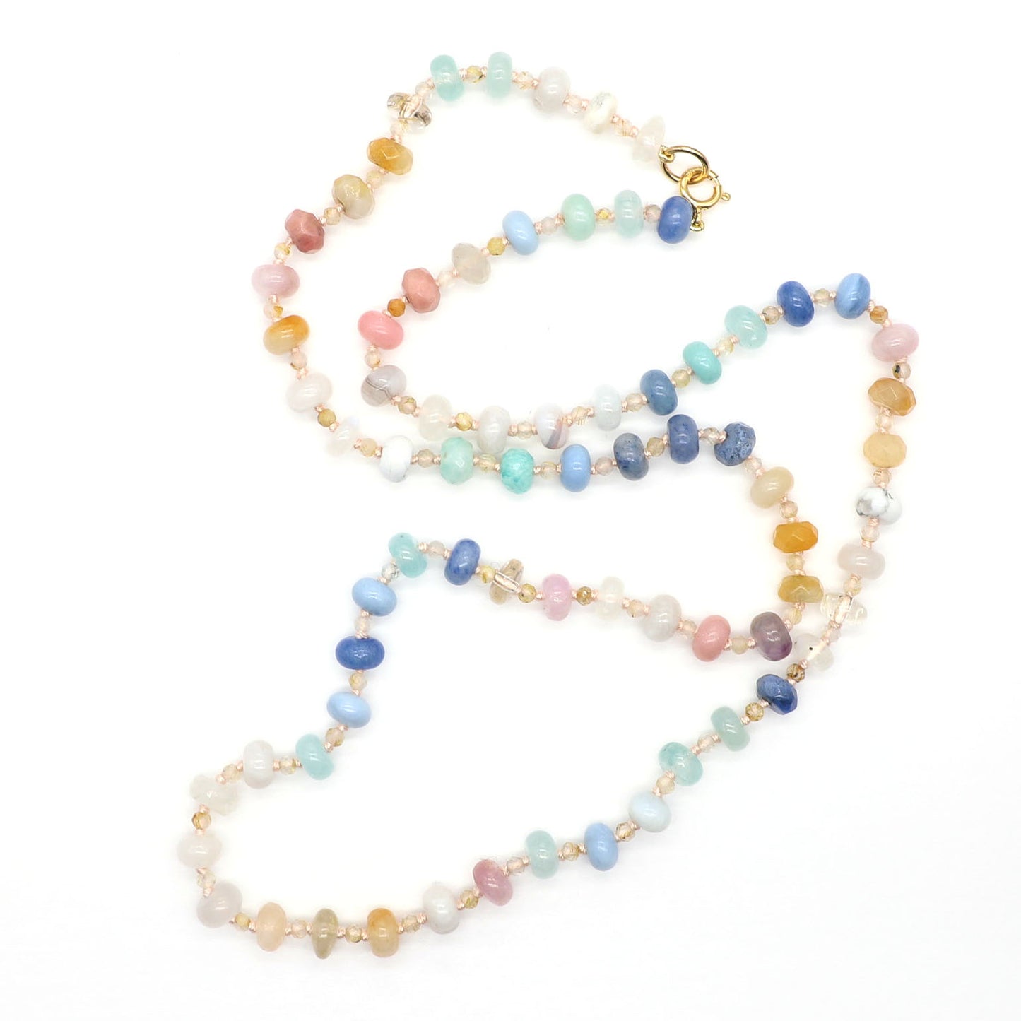 Ethereal Aurora Gemstone Beaded Necklace