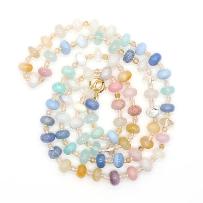 Ethereal Aurora Gemstone Beaded Necklace